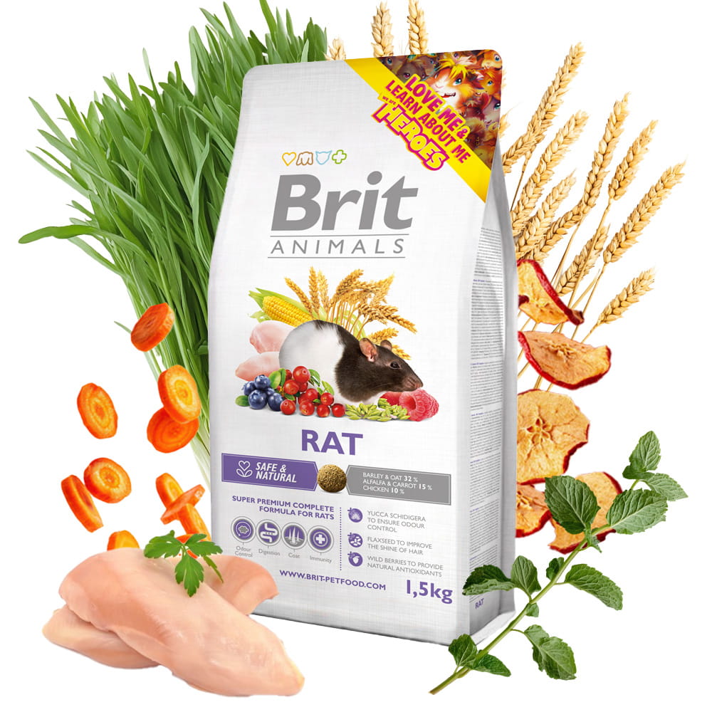 Brit Animals Rat Complete karma dla Gryzoni 1,5kg